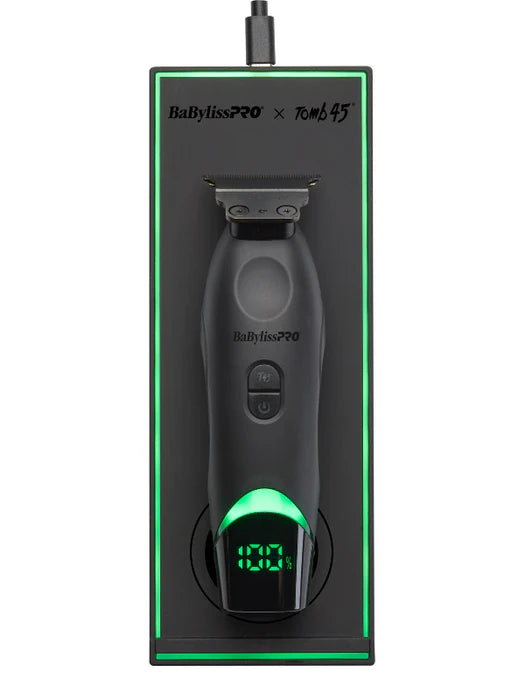 BaBylissPRO x Tomb45 Wireless Charging Trimmer (FXT45) – DS1 Dual-Speed MIM T-Blade