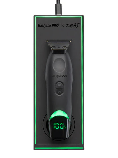 BaBylissPRO x Tomb45 Wireless Charging Trimmer (FXT45) – DS1 Dual-Speed MIM T-Blade