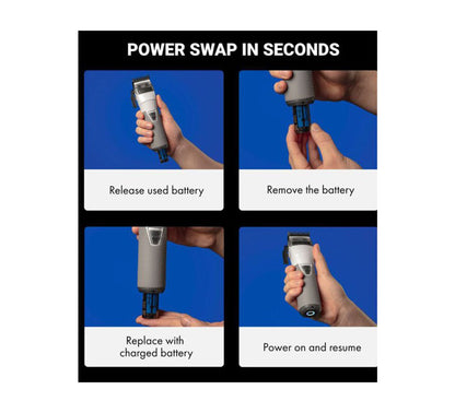 BaBylissPRO FXONE Frostbyte Clipper – All-Metal Interchangeable Battery (FX899TW)