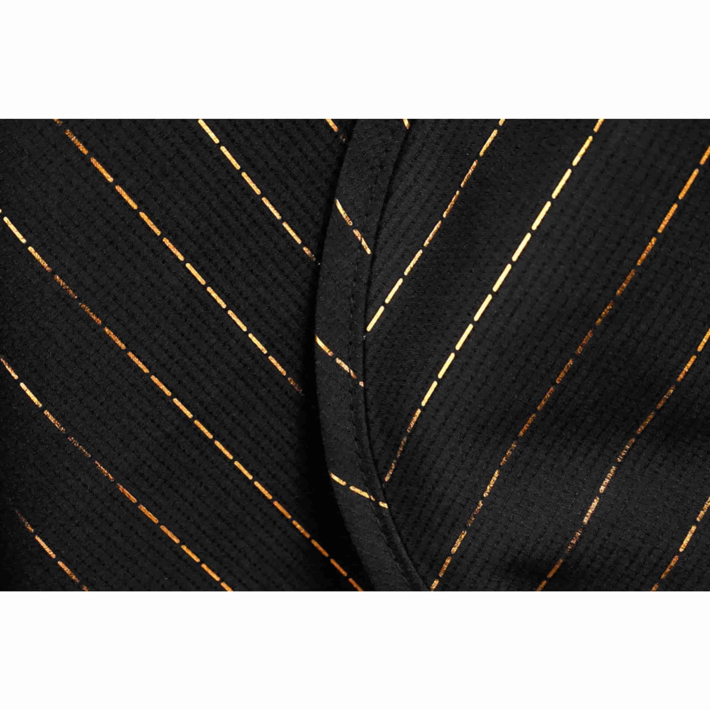Barber Strong™ Classic Barber Cape – Black & Gold Pinstripe | Premium Anti-Static, Water-Resistant Cutting Cape