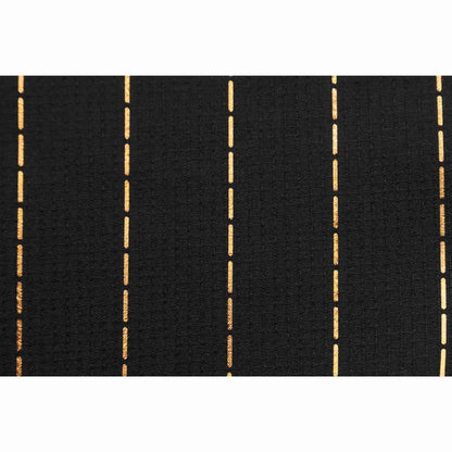 Barber Strong™ Classic Barber Cape – Black & Gold Pinstripe | Premium Anti-Static, Water-Resistant Cutting Cape