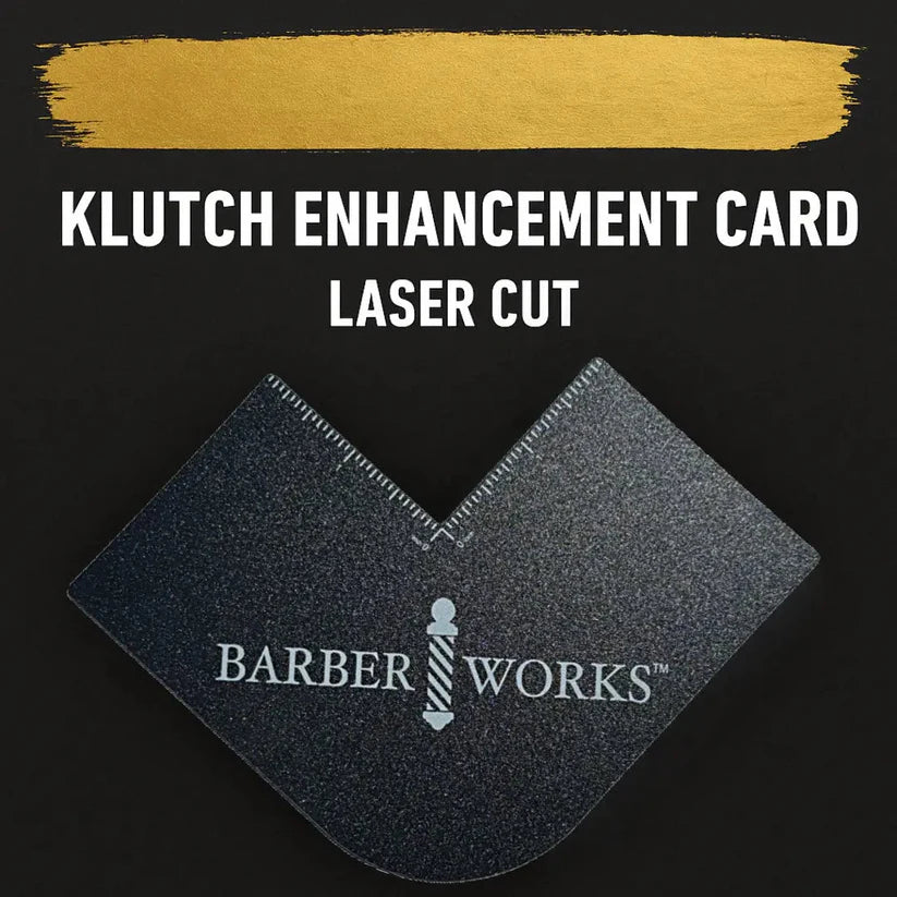 BarberWorks™ Klutch Card – Precision Color Enhancement Template for Beards, Hairlines & Lineups