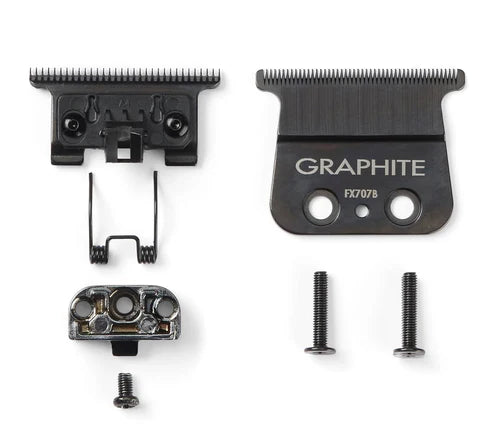 BaBylissPRO® Black Graphite Fine-Tooth Trimmer Blade (FX707B) – Zero Gap Adjustable T-Blade for FX787, FX797, FX726 & FX773N Trimmers