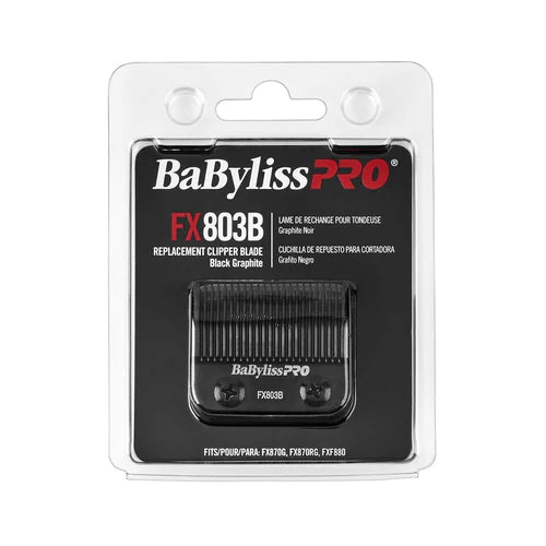 BaBylissPRO® Black Graphite Taper Blade (FX803B) – Replacement Taper Blade for FX870, FX825, FX890, FX673N & All 2-Hole Systems