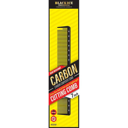 Black Ice Carbon Cutting Comb 7in