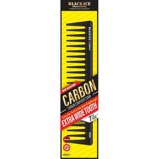 Black Ice Carbon comb packaging on a white background