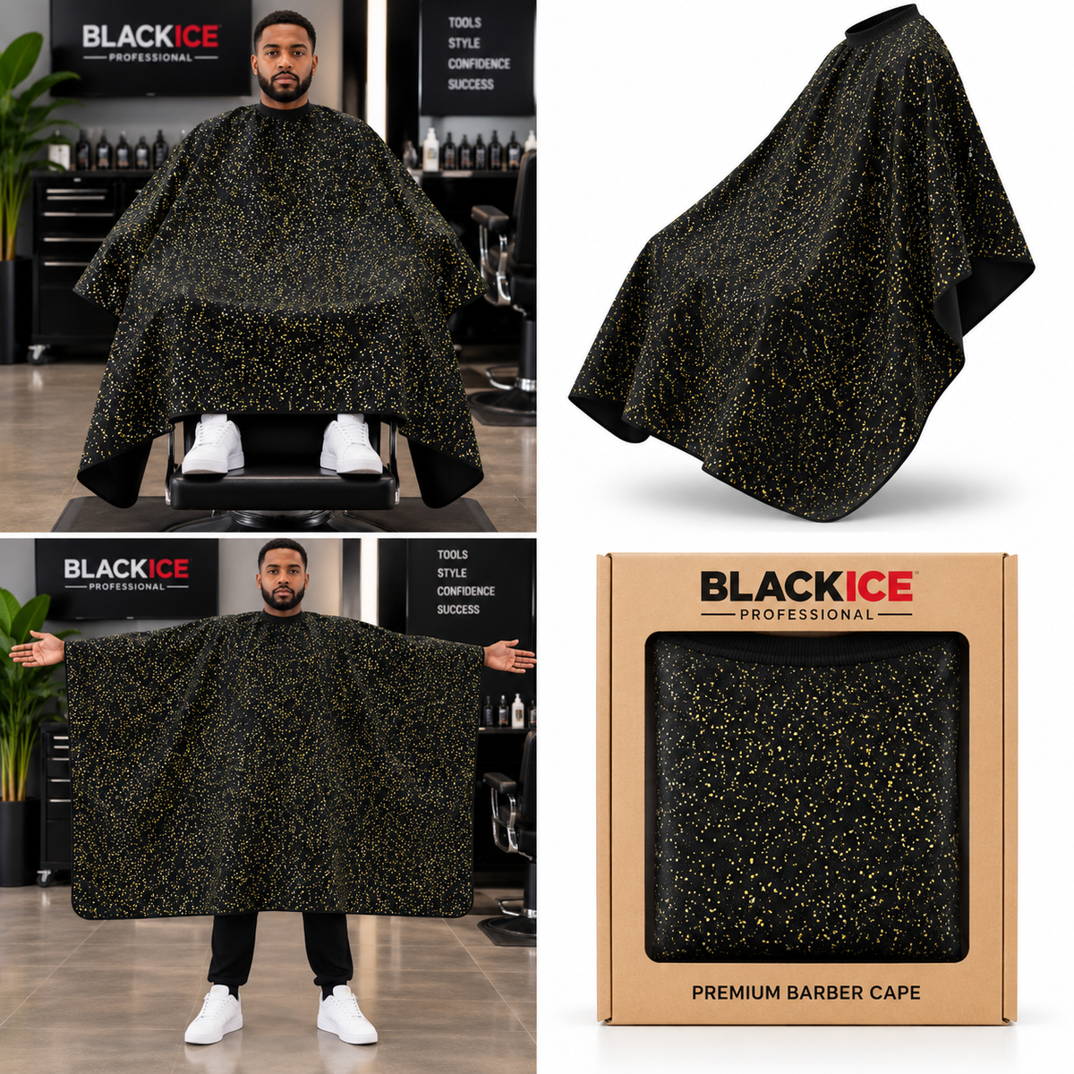 Black Ice Cutting Cape- Rich Gold