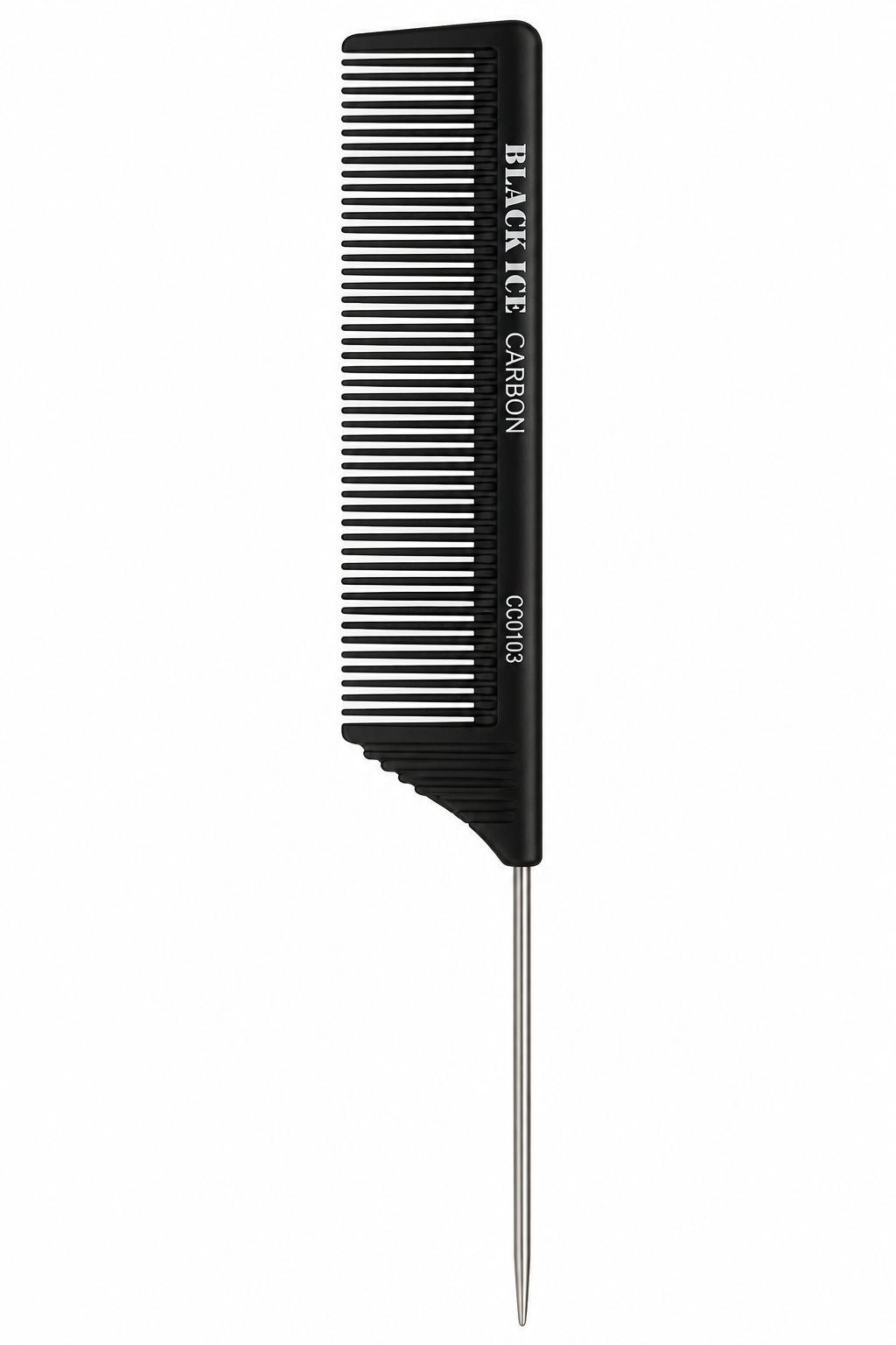Black Ice Professional Carbon Pin Tail Comb 9in