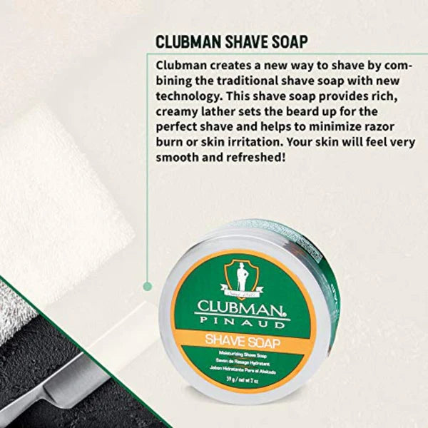 Clubman Pinaud™ Shave Essentials Set – Dopp Kit with Whiskey Woods After Shave, Shave Soap & Synthetic Brush