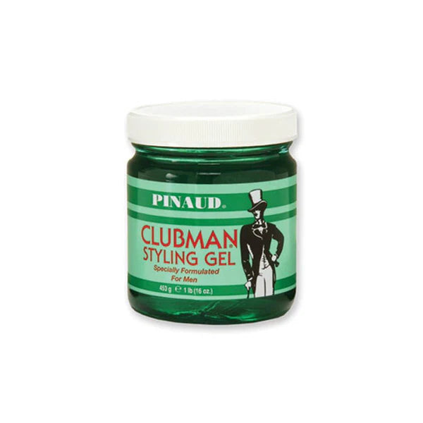 Clubman Pinaud Regular Styling Gel – Classic Hold, Non-Greasy Finish (16 oz Jar)