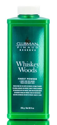 Clubman Whiskey Woods Finest Barber Powder (Talc-Free, Cornstarch-Based) – 9 oz