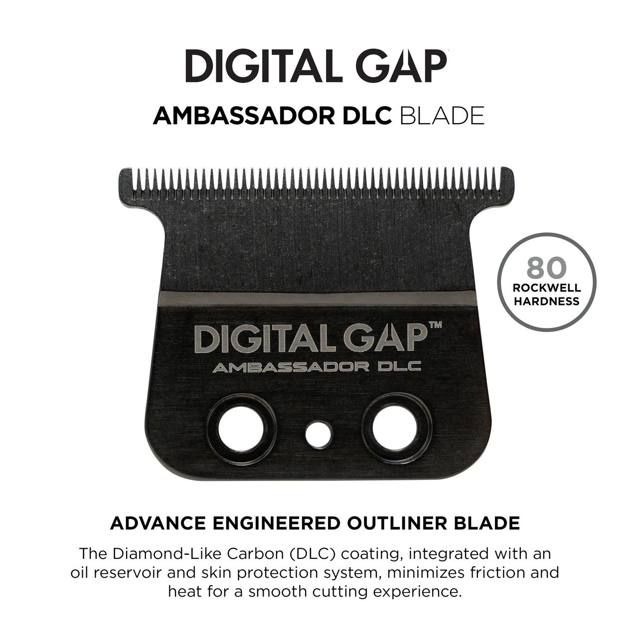 Cocco™ Digital Gap Ambassador DLC Trimmer Blade – Micro-Calibrated Zero Gap Replacement Blade for Precision Trimming | Fits Hyper Veloce Pro, Veloce Pro & All Metal BLDC Trimmers
