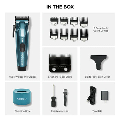 Cocco Hyper Veloce Pro Clipper — Limited Edition Power + Graphene Blade-Multiple Colors Available