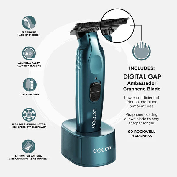 Cocco Hyper Veloce Pro Trimmer — High-Torque Brushless Detailing Power-Multiple Colors available