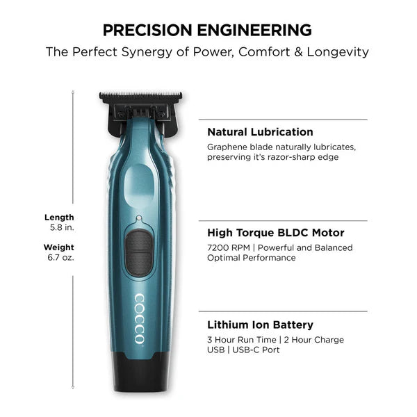 Cocco Hyper Veloce Pro Trimmer — High-Torque Brushless Detailing Power-Multiple Colors available