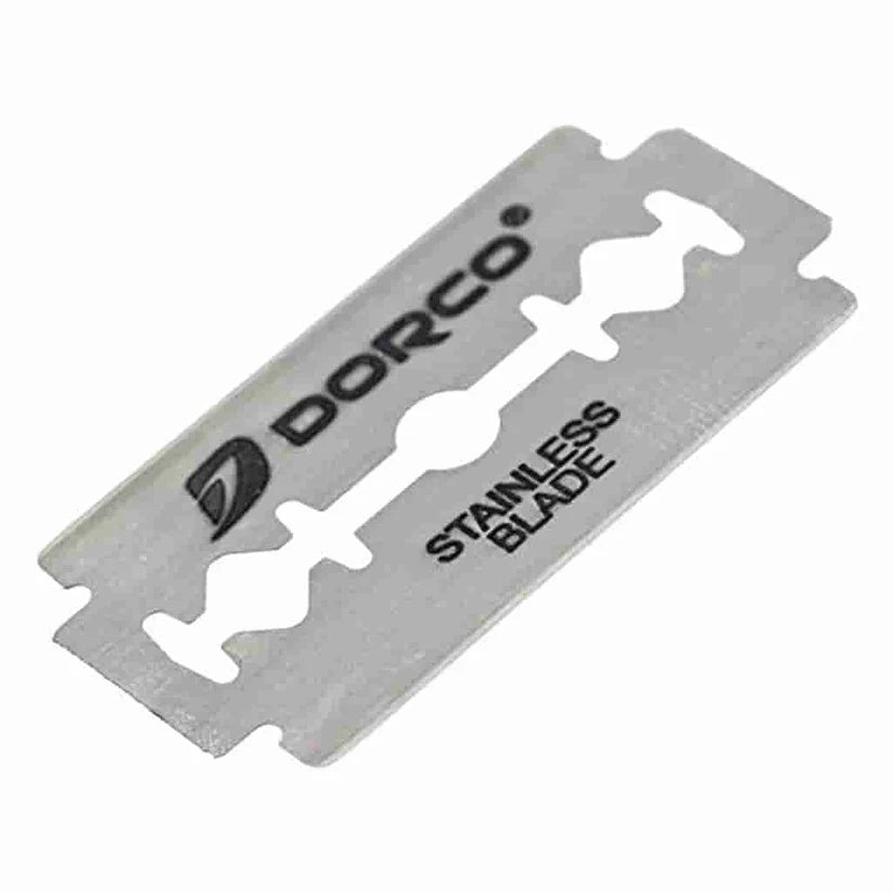 Dorco ST-301 Double Edge Razor Blades (Red) – Platinum-Plus, PTFE Coated, 100 Pack