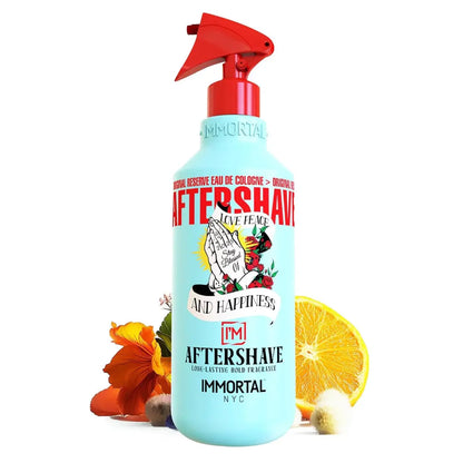 IMMORTAL NYC Stay Blessed 1 Aftershave Spray – Citrus Herbal Cooling Barber Cologne, 150 ml