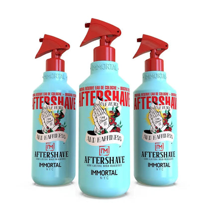 IMMORTAL NYC Stay Blessed 1 Aftershave Spray – Citrus Herbal Cooling Barber Cologne, 150 ml