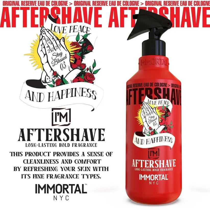 Immortal NYC Stay Blessed 3 Aftershave Splash – Cool Surf Scent