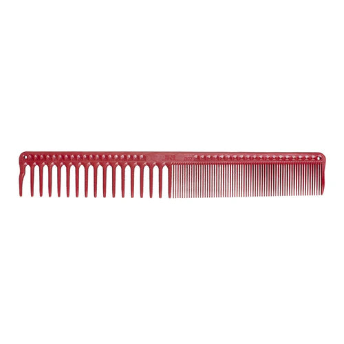 JRL Professional Barber Comb Set – 4 Piece Ceramic Anti-Static Cutting & Blending Combs with Premium Red Finish + Recycled Leather Bag