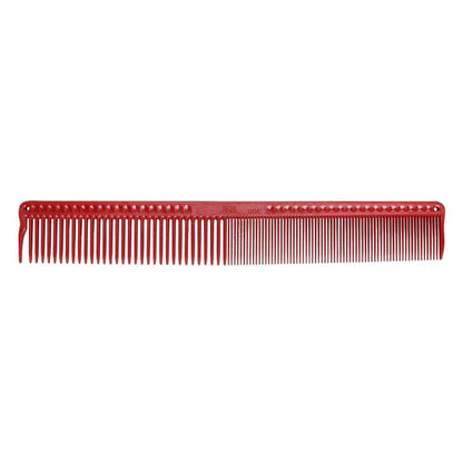 JRL Professional Barber Comb Set – 4 Piece Ceramic Anti-Static Cutting & Blending Combs with Premium Red Finish + Recycled Leather Bag