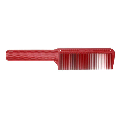 JRL Professional Barber Comb Set – 4 Piece Ceramic Anti-Static Cutting & Blending Combs with Premium Red Finish + Recycled Leather Bag