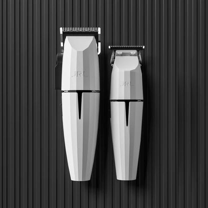 JRL™ Ghost Clipper + Trimmer Pro Collection – Dual Charging Bases, Smart-Clip Torque, Cool-Blade Precision, Cordless All-Day Runtime