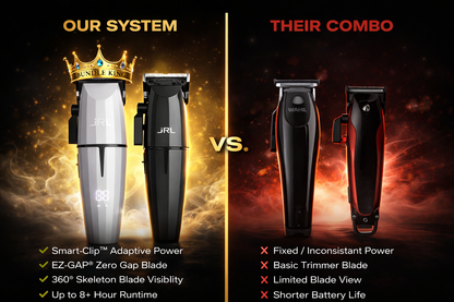 JRL Onyx Ghost Clipper and Trimmer System Comparison - Black and White Edition