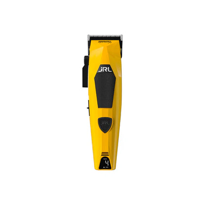 JRL Diamante 8200 RPM Brushless Cordless Clipper – Zero-Gap Fade Blade, Dual Speed, Reset IQ™ Dock (Black/Orange)
