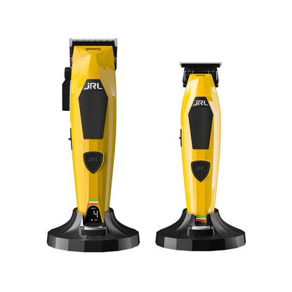 JRL Professional Diamante DI2025 Cordless Clipper & Trimmer Combo Kit – Black or Yellow Barber Set