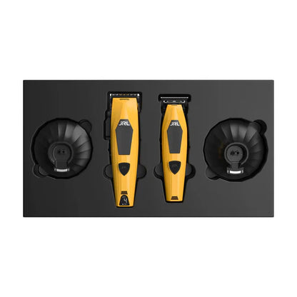 JRL Professional Diamante DI2025 Cordless Clipper & Trimmer Combo Kit – Black or Yellow Barber Set
