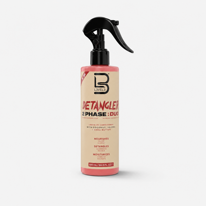 L3VEL3  / Level 3 2-Phase Detangling Spray 250ml – Leave-In Detangler for Moisture, Slip & Frizz Control