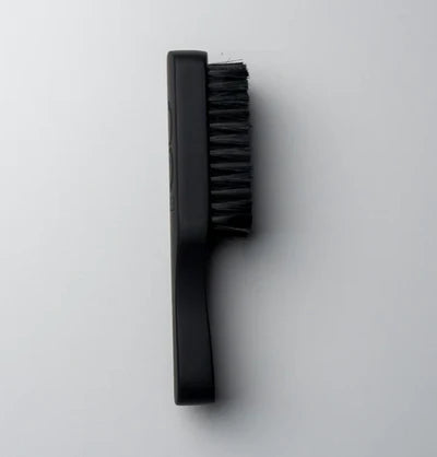 L3VEL3 Club Fade Brush – Compact Ebony Barber Detailing Brush, Pro Barber Tool