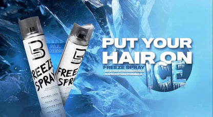 L3VEL3 Freeze Hair Spray – Strong Hold Finishing Spray for All-Day Style, Volume & Texture (Quick-Dry, No Residue)
