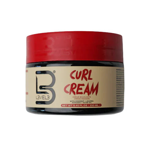 L3VEL3 (Level 3 Hydrating Curl Cream 250ml – Curl Defining Cream for Moisture, Frizz Control & Shine