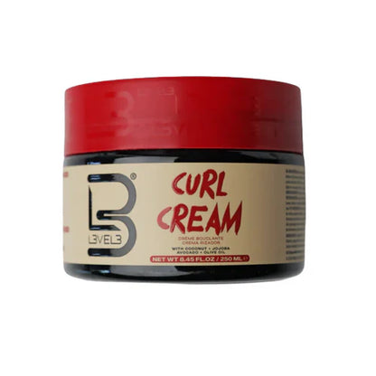 L3VEL3 (Level 3 Hydrating Curl Cream 250ml – Curl Defining Cream for Moisture, Frizz Control & Shine