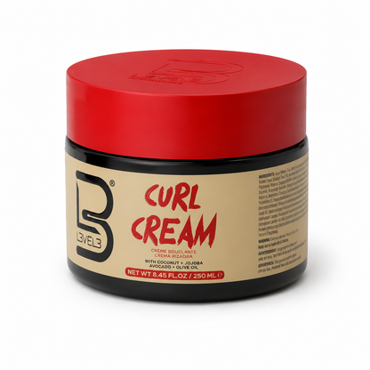 L3VEL3 (Level 3 Hydrating Curl Cream 250ml – Curl Defining Cream for Moisture, Frizz Control & Shine