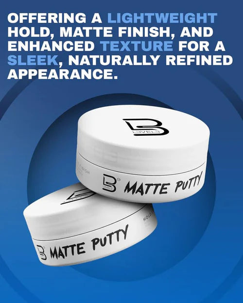 L3VEL3 (Level 3) Matte Putty Paste – Medium Hold Matte Hair Styling Paste for Texture & Natural Control