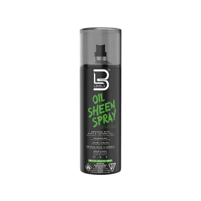 L3VEL3 (Level 3) Oil Sheen Spray – Lightweight Shine Finishing Spray for Soft, Glossy, Healthy Hair (13.52oz)
