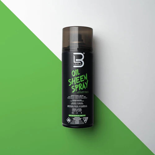 L3VEL3 (Level 3) Oil Sheen Spray – Lightweight Shine Finishing Spray for Soft, Glossy, Healthy Hair (13.52oz)