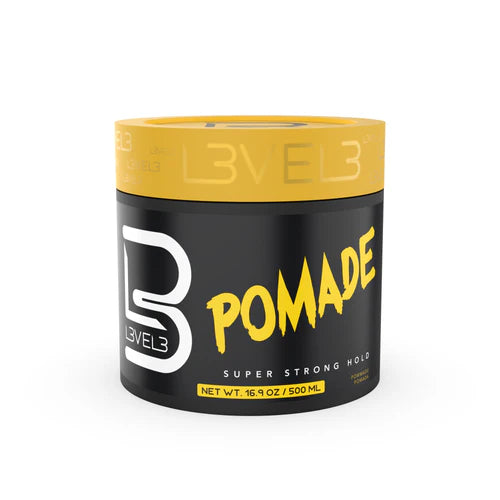 L3VEL3™ Keratin Pomade – High Hold, High Shine Barber Pomade (Available in 150 ml & 500 ml Sizes)