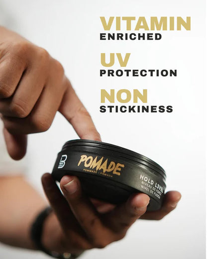 L3VEL3™ Keratin Pomade – High Hold, High Shine Barber Pomade (Available in 150 ml & 500 ml Sizes)