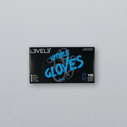 L3VEL3™ Professional Nitrile Gloves (100 Pack) – Blue, Black, Orange, Red, Lime Green, Liquid Metal Gray, Pink, Pearl Lavender | Small–X-Large
