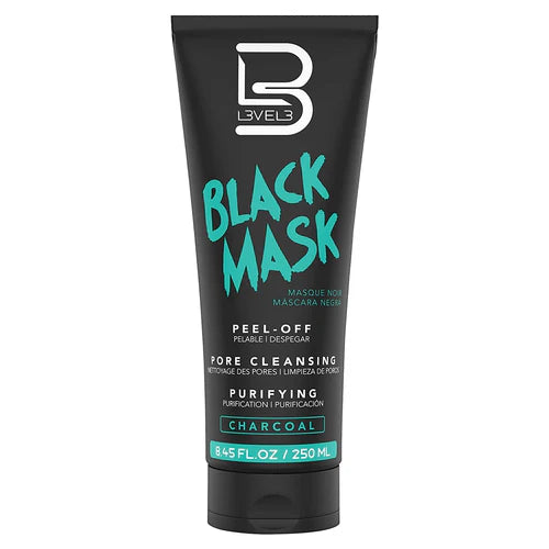 L3VEL3 Black Charcoal Peel-Off Face Mask — 250ml