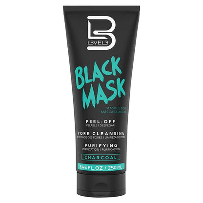 L3VEL3 Black Charcoal Peel-Off Face Mask — 250ml