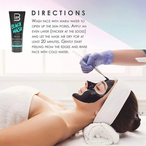 L3VEL3 Black Charcoal Peel-Off Face Mask — 250ml
