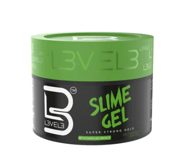 L3VEL3™ Slime Gel – Super Strong Hold Barber Styling Gel (8.45 oz / 250 ml)