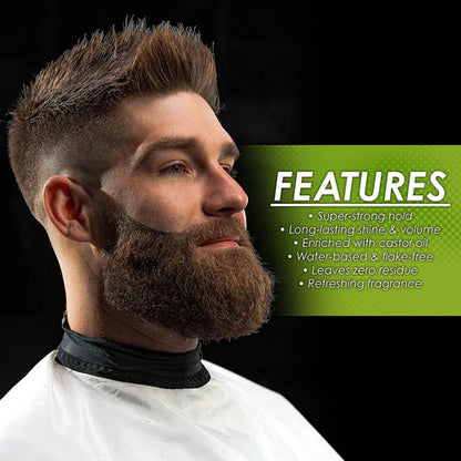 L3VEL3™ Slime Gel – Super Strong Hold Barber Styling Gel (8.45 oz / 250 ml)
