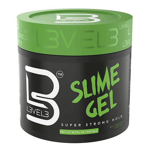 L3VEL3™ Slime Gel – Super Strong Hold Barber Styling Gel (8.45 oz / 250 ml)