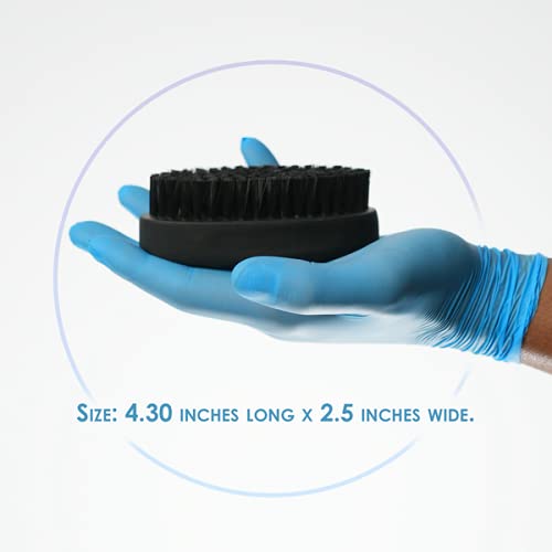 L3VEL3 Soft Palm Wave Brush – Professional Wave Brush for 360 Waves, Frizz Control & Scalp Comfort